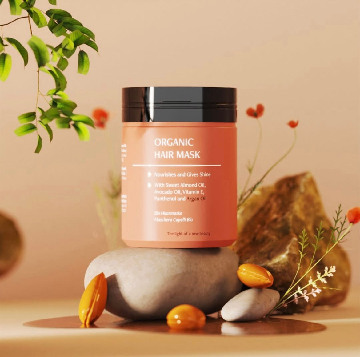 SHAMPOING RESTRUCTURANT À L’HUILE D’ARGAN - 250 ML Enrichi en Aloe Vera et Protéines de Soie I Cod.: AR02B