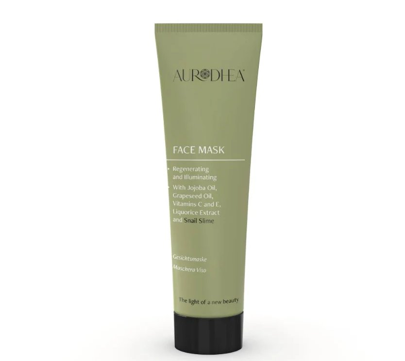 Masque visage illuminateur et éclaircissant à la bave d’Escargot et vitamine C - 50 ml Enrichie en Vitamine C et E, huile de Jojoba, huile de Pépins de raisin et extrait de R&eacut I Cod.: BV03B