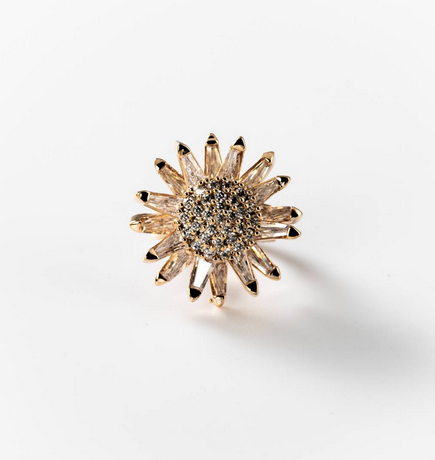 Bague M'ama, Non m'ama plaquée or 24 carats - Cod.: BIGAG011