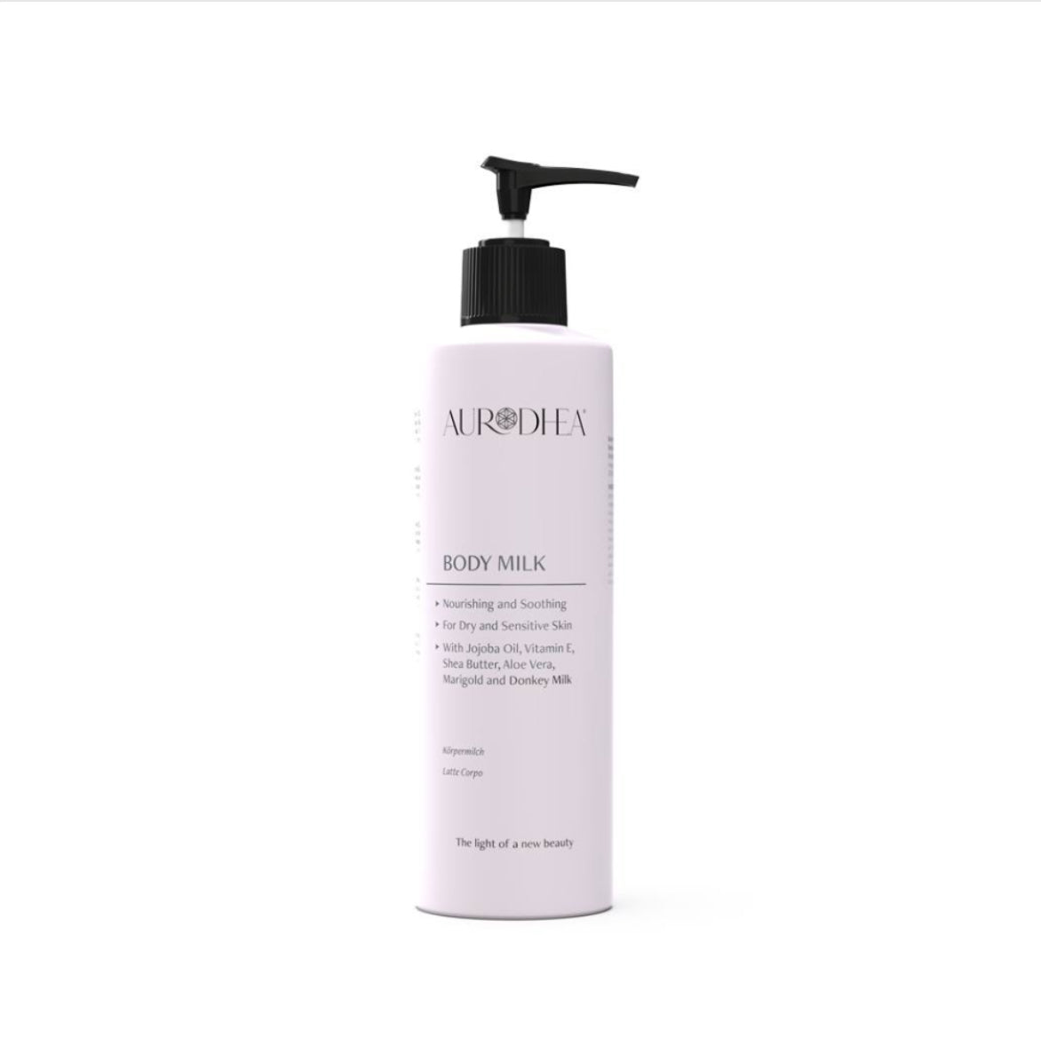 LAIT CORPS AU LAIT D’ ANESSE - 260 ML Enrichi en huile de Jojoba, Vitamine E, beurre de Karité, Aloe Vera et Calendula I COD.: LA02B