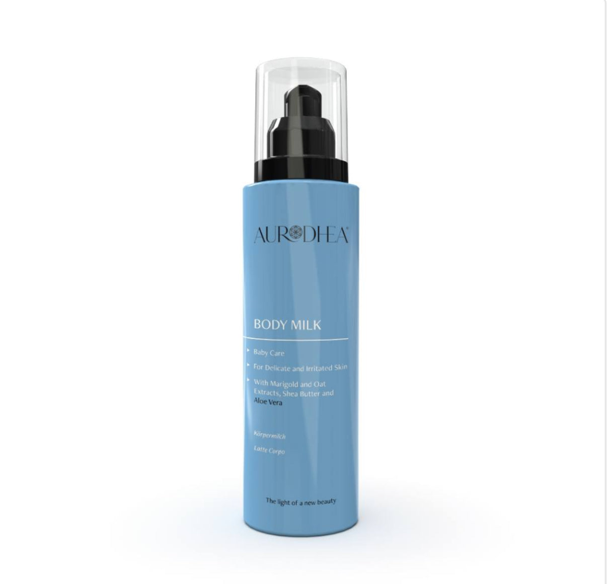 LAIT CORPOREL BABY - 150 ML Enrichi en Aloe Vera, beurre de Karité, extraits de Calendula et Avoine I COD.: BB03B