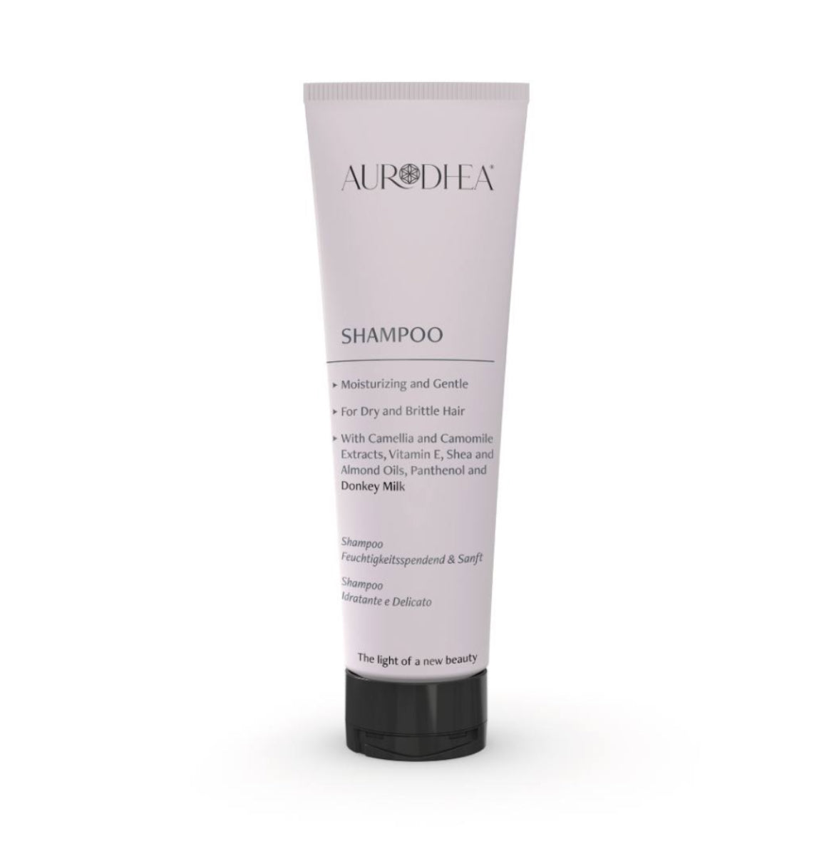 SHAMPOING AU LAIT D'ÂNESSE - 250 ML Avec vitamine E, extraits de camélia et de camomille, huiles de karité et d'amande et I COD.: LA03B