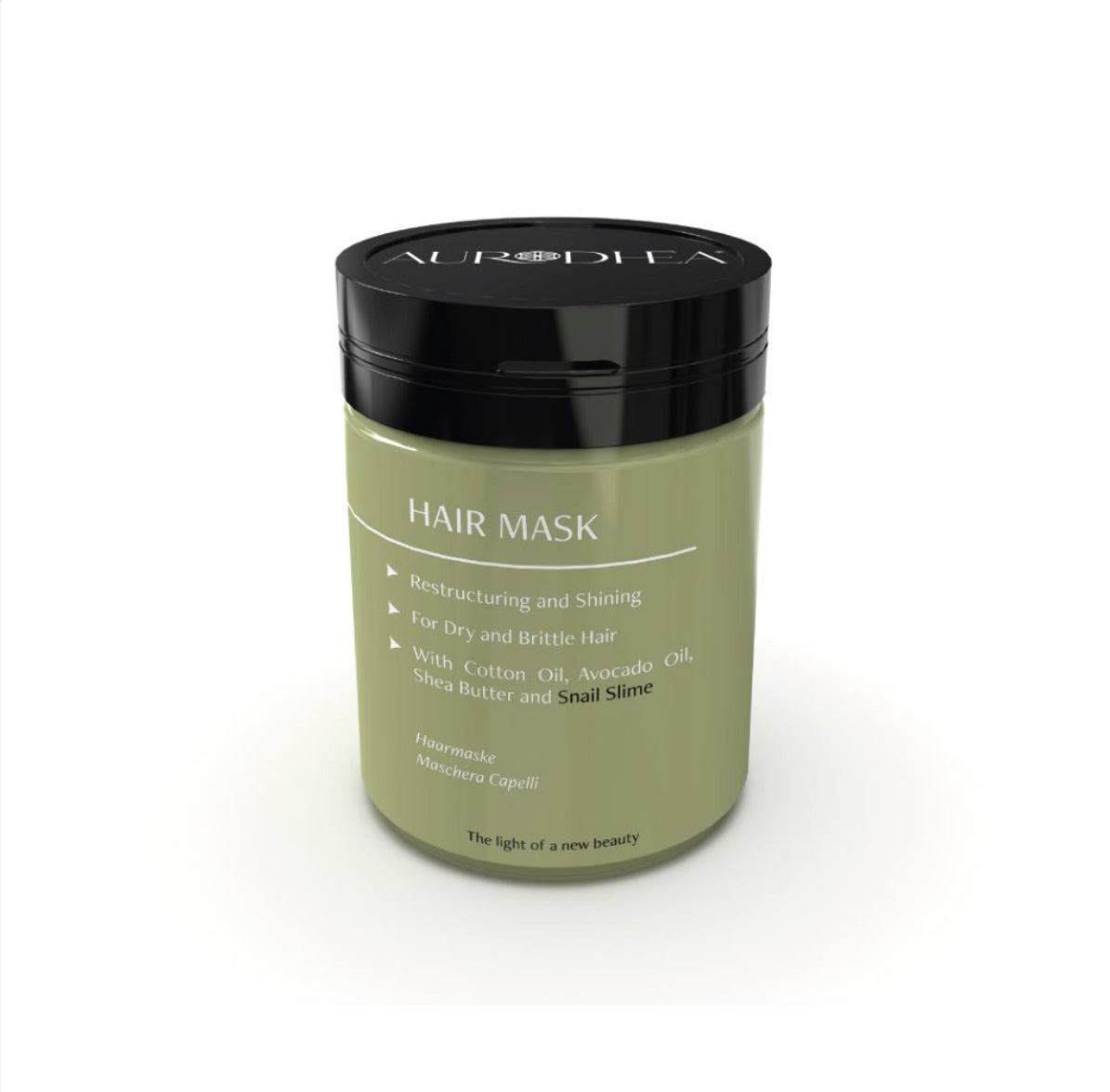 MASQUE CAPILLAIRE À LA BAVE D'ESCARGOT - 150 ML Enrichi en huile de coton, huile d'avocat et beurre de karité I COD.: BV05B
