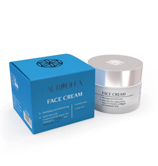 Crème visage au Collagène et à l’Acide hyaluronique - 50 ml Enrichie en huile de pépins de raisin, huile d'argan, huile de karité et vitamine E I  Cod.: CR05B