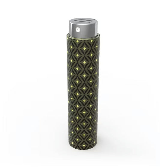 Étui à parfum de poche – Vert et jaune