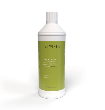 Savon liquide avec huile de Neem - 1000 ml Enrichi en huile d’Amande, Aloe Vera et Vitamine E - Cod.: RSNM07B