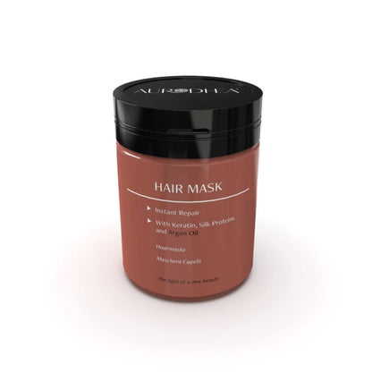 MASQUE CAPILLAIRE DÉMÊLANT À L'HUILE D'ARGAN - 150 ML Enrichi en Kératine et en protéines de Soie I COD.: CAP01B