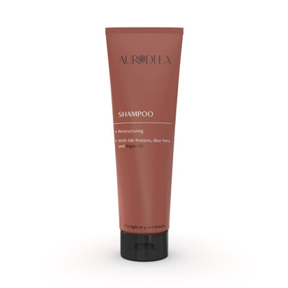 SHAMPOING RESTRUCTURANT À L’HUILE D’ARGAN - 250 ML Enrichi en Aloe Vera et Protéines de Soie I Cod.: AR02B