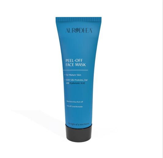 MASQUE VISAGE PEEL-OFF POUR LES PEAUX MATURES - 75 ML Avec acide hyaluronique, protéines de soie et avoine I COD.: POM01B