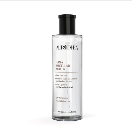 EAU MICELLAIRE 3 EN 1 - 250 ML Enrichi en extrait de Concombre et Glycérine I COD.: CR12B