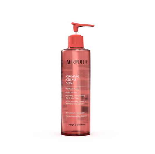 CRÈME DE SAVON À LA GRENADE - 260 ML Enrichie en Camomille, Vitamine E, Panthénol et Aloe vera I COD.: SP07B