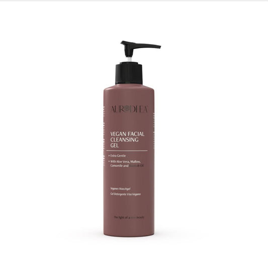 GEL NETTOYANT VISAGE VÉGAN À L’HUILE DE BAOBAB - 260 ML Enrichi en Aloe Vera, Mauve et Camomille I COD.: BA001