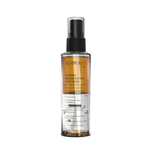 SPRAY CAPILLAIRE BIPHASÉ RÉGÉNÉRANT AVEC ACIDE HYALURONIQUE ET VITAMINE E - 100 ML Avec mélange breveté GLOSSY DEEP™ I COD.: SOL27