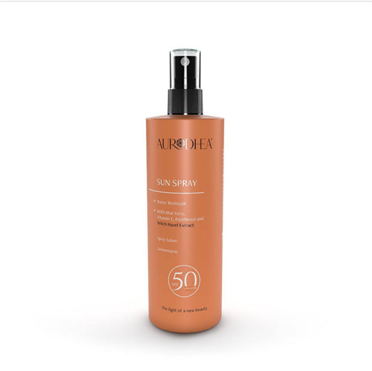 SPRAY SOLAIRE SPF30 - 150 ML Enrichi en Hamamélis, Aloe vera, Panthénol et Vitamine E. I COD.: SOL01B