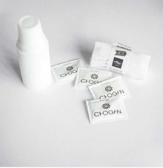 KIT 100 PCS (SUCRE, PALETTE, VERRES) POUR CAFÉ I COD.: CFKIT