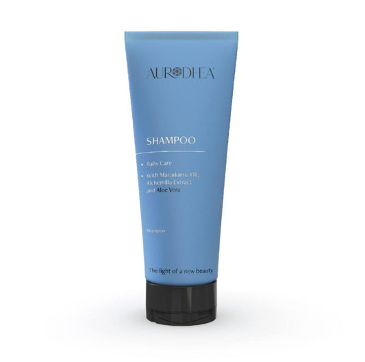 SHAMPOING BÉBÉ - 200 ML Enrichi en huile de Macadamia, extrait d'Alchémille et Aloe vera I COD.: BB02B