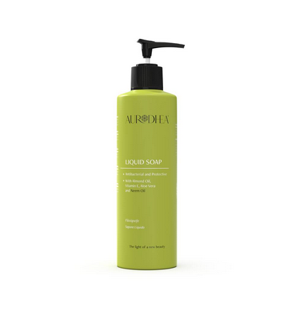 Savon liquide avec huile de Neem - 260 ml Enrichi en huile d’Amande, Aloe Vera et Vitamine E - Cod.: NM07B